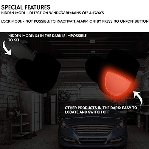 tiiwee X4 Détecteur de Mouvement et Alarme à Sirène 125 DB