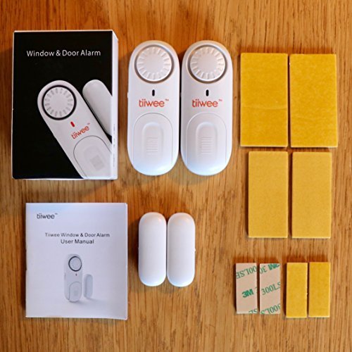Tiiwee Alarme Antivol pour Portes et Fenêtres - Lot de 2