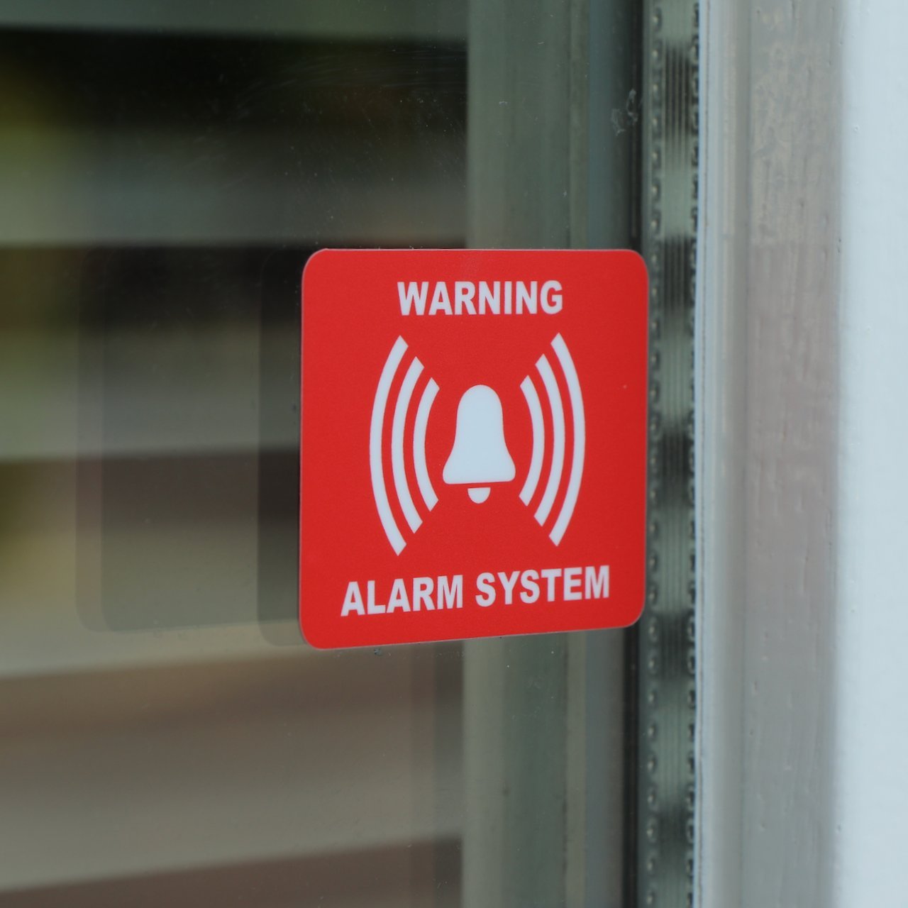 Tiiwee Lot de 6 Autocollants - Rouge - Étiquettes Alarme Sécurité